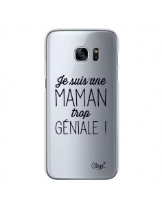 Coque Je suis une Maman trop Géniale Transparente pour...