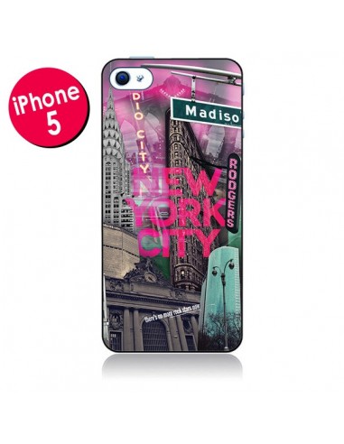 Coque New York City Rose pour iPhone 5 - Javier Martinez