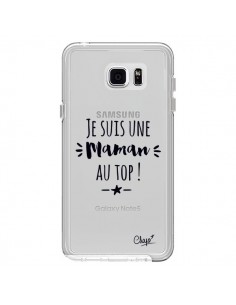 Coque Je suis une Maman au Top Transparente pour Samsung...