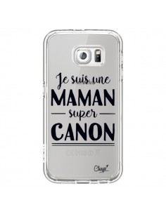 Coque Je suis une Maman super Canon Transparente pour...