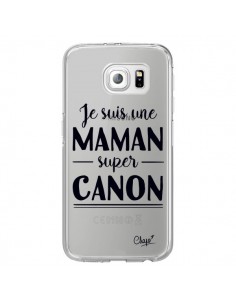 Coque Je suis une Maman super Canon Transparente pour...