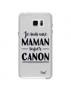 Coque Je suis une Maman super Canon Transparente pour...
