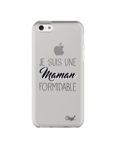 Coque iPhone 5C Je suis une Maman Formidable Transparente...