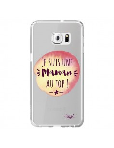 Coque Je suis une Maman au Top Orange Transparente pour...