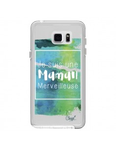 Coque Je suis une Maman Merveilleuse Bleu Vert...