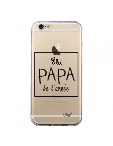 Coque iPhone 6 et 6S Elu Papa de l'Année Transparente - Chapo