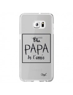 Coque Elu Papa de l'Année Transparente pour Samsung...