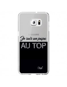 Coque Je suis un Papa au Top Transparente pour Samsung...