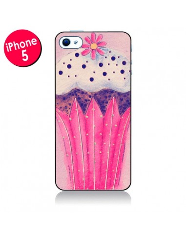 Coque Cupcake Rose pour iPhone 5 - Irene Sneddon