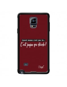 Coque C'est Papa qui Décide Rouge Bordeaux pour Samsung...