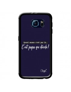 Coque C'est Papa qui Décide Bleu Marine pour Samsung...
