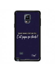 Coque C'est Papa qui Décide Bleu Marine pour Samsung...