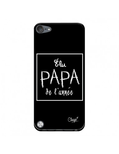 Coque Elu Papa de l'Année Noir pour iPod Touch 5/6 et 7 - Chapo