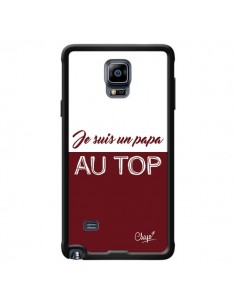 Coque Je suis un Papa au Top Rouge Bordeaux pour Samsung...