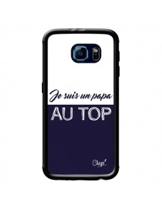Coque Je suis un Papa au Top Bleu Marine pour Samsung...