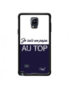 Coque Je suis un Papa au Top Bleu Marine pour Samsung...