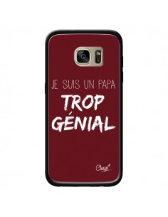 Coque Je suis un Papa trop Génial Rouge Bordeaux pour...