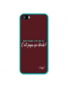 Coque iPhone 5/5S et SE C'est Papa qui Décide Rouge... 2