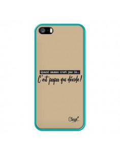 Coque iPhone 5/5S et SE C'est Papa qui Décide Beige - Chapo 2