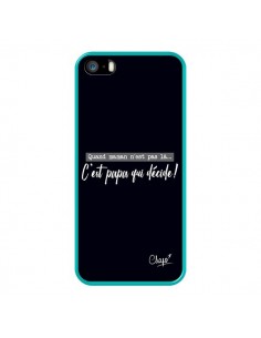 Coque iPhone 5/5S et SE C'est Papa qui Décide Noir - Chapo 2