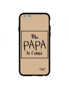 Coque iPhone 6 et 6S Elu Papa de l'Année Beige - Chapo