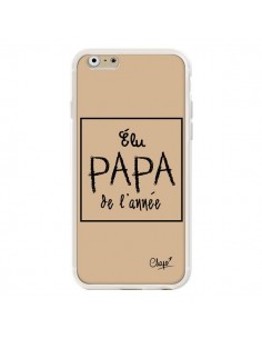 Coque iPhone 6 et 6S Elu Papa de l'Année Beige - Chapo 2