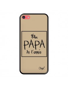 Coque iPhone 5C Elu Papa de l'Année Beige - Chapo