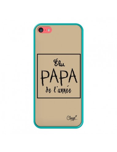 Coque iPhone 5C Elu Papa de l'Année Beige - Chapo