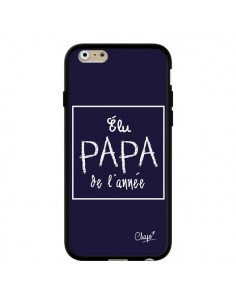 Coque iPhone 6 et 6S Elu Papa de l'Année Bleu Marine - Chapo