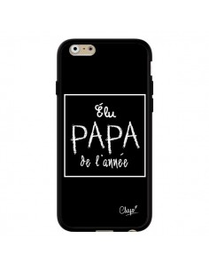 Coque iPhone 6 et 6S Elu Papa de l'Année Noir - Chapo