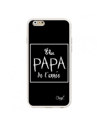 Coque iPhone 6 et 6S Elu Papa de l'Année Noir - Chapo