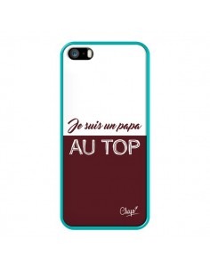Coque iPhone 5/5S et SE Je suis un Papa au Top Rouge... 2