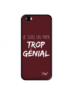 Coque iPhone 5/5S et SE Je suis un Papa trop Génial Rouge...