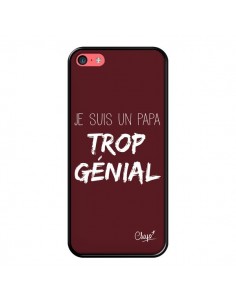Coque iPhone 5C Je suis un Papa trop Génial Rouge...