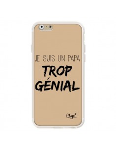 Coque iPhone 6 et 6S Je suis un Papa trop Génial Beige -... 2