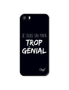 Coque iPhone 5/5S et SE Je suis un Papa trop Génial Noir...