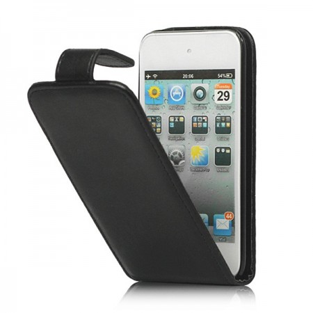 Flip Case simili Cuir Noir pour iPod Touch 4 Flip Case simili Cuir Noir pour iPod Touch 4