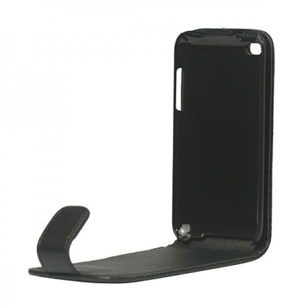 Flip Case simili Cuir Noir pour iPod Touch 4 Flip Case simili Cuir Noir pour iPod Touch 4