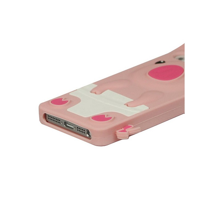 Coque Cochon Pig couronné en Silicone pour iPhone 5