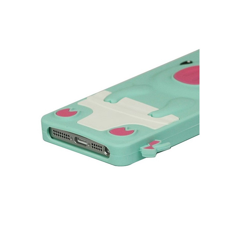 Coque Cochon Pig couronné en Silicone pour iPhone 5