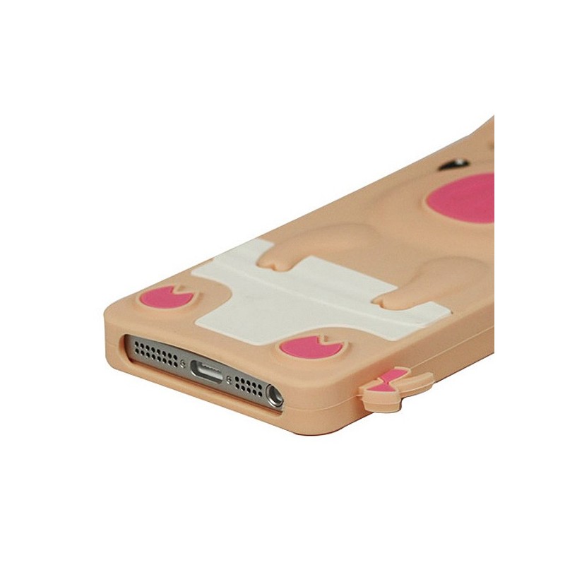 Coque Cochon Pig couronné en Silicone pour iPhone 5