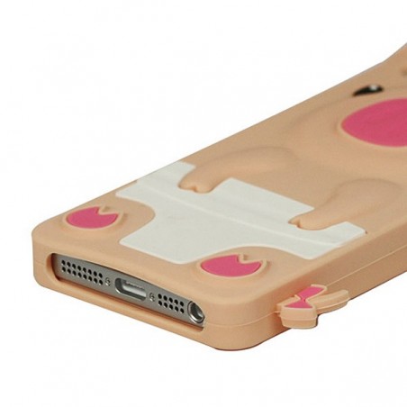 Coque Cochon Pig couronné en Silicone pour iPhone 5