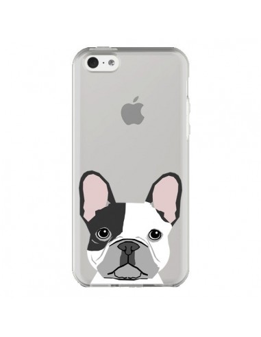 Coque iPhone 5C Bulldog Français Chien Transparente - Pet Friendly