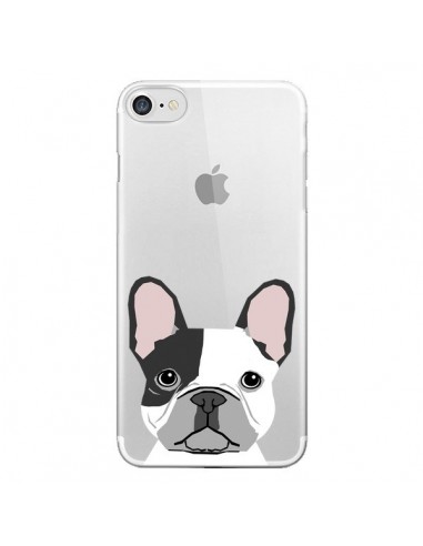Coque iPhone 7/8 et SE 2020 Bulldog Français Chien Transparente - Pet Friendly