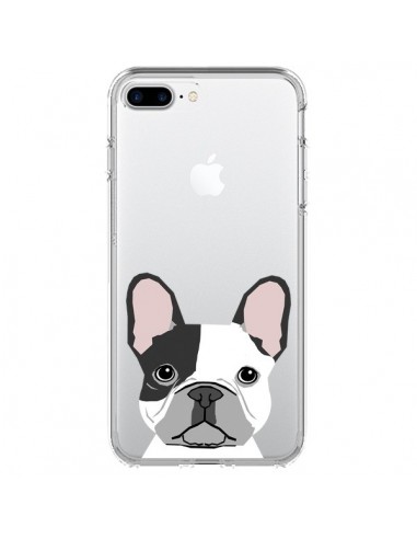 Coque iPhone 7 Plus et 8 Plus Bulldog Français Chien Transparente - Pet Friendly