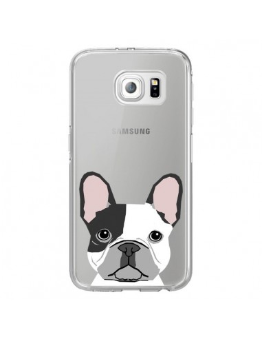 Coque Bulldog Français Chien Transparente pour Samsung Galaxy S6 Edge - Pet Friendly