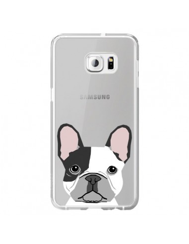 Coque Bulldog Français Chien Transparente pour Samsung Galaxy S6 Edge Plus - Pet Friendly