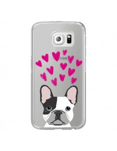 Coque Bulldog Français Coeurs Chien Transparente pour...