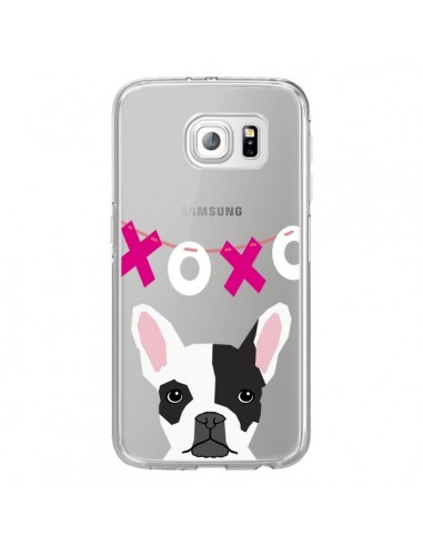 Coque Bulldog Français XoXo Chien Transparente pour Samsung Galaxy S6 Edge - Pet Friendly