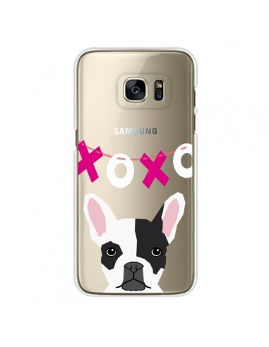Coque Bulldog Français XoXo Chien Transparente pour Samsung Galaxy S7 Edge - Pet Friendly